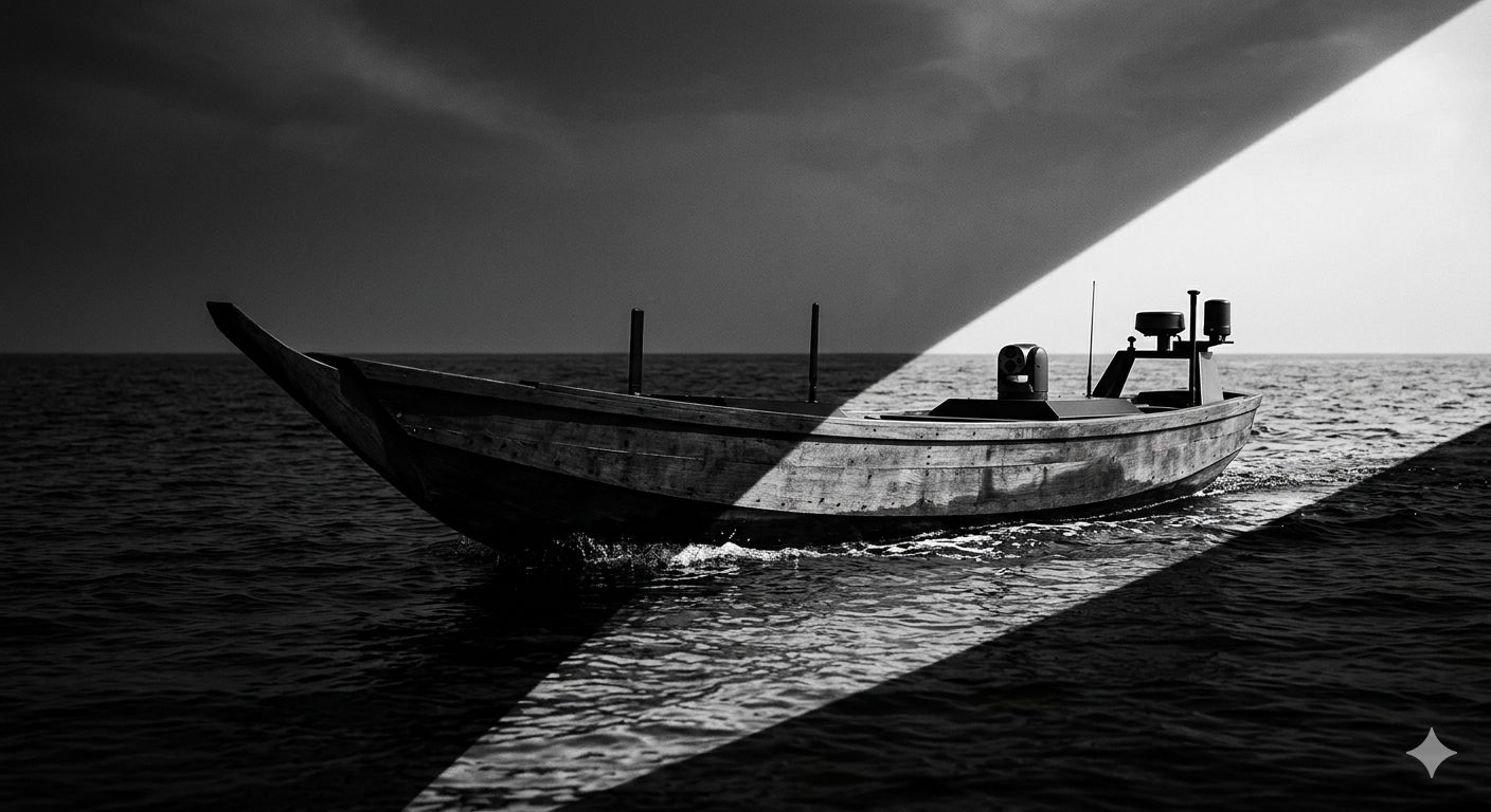 Yemaja USV V1 uncrewed surface vehicle on the open water